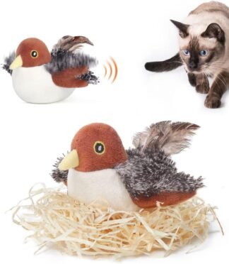 Cat Toys Rechargeable Flapping Bird Sparrow